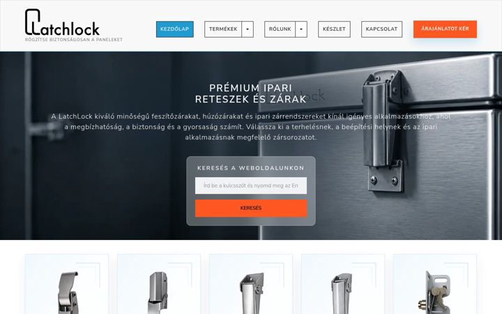 Screenshot of latchlock.hu