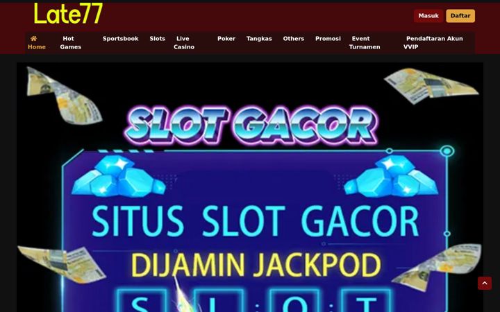 Screenshot of late77.com