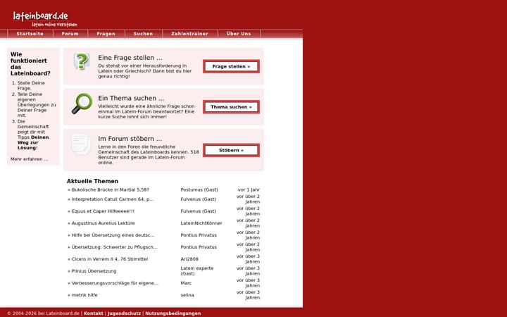 Screenshot of lateinboard.de
