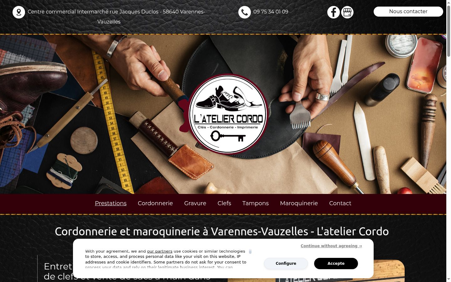 Screenshot tal-banner tal-kunsens muri qabel kwalunkwe interazzjoni