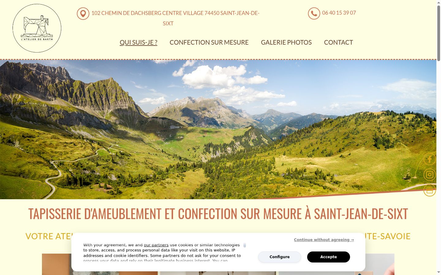 Screenshot tal-banner tal-kunsens muri qabel kwalunkwe interazzjoni