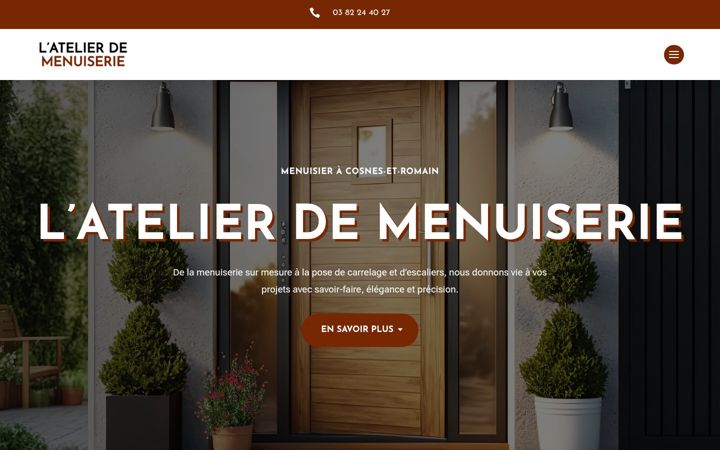 Screenshot of latelier-de-menuiserie.fr