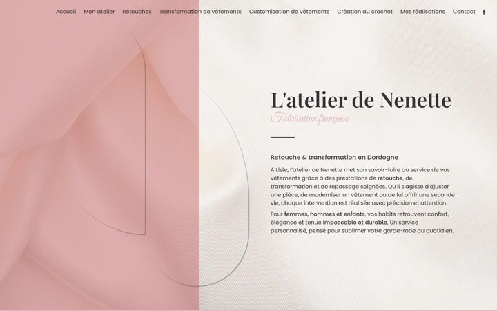Screenshot of latelier-de-nenette.fr