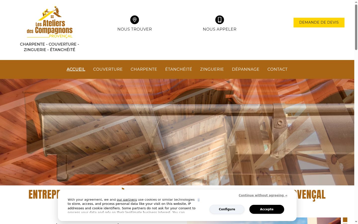 Screenshot tal-banner tal-kunsens muri qabel kwalunkwe interazzjoni