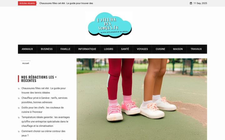 Screenshot of latelier-des-songes.fr