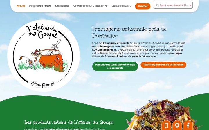 Screenshot of latelier-du-goupil.fr