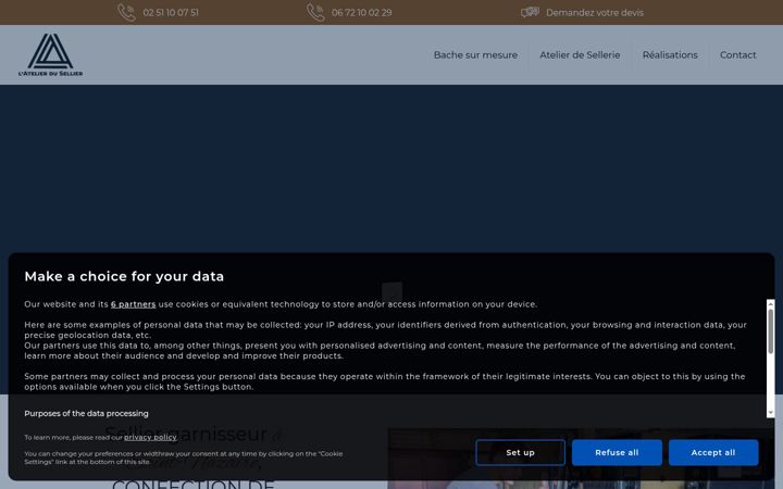 Screenshot of latelier-du-sellier.fr