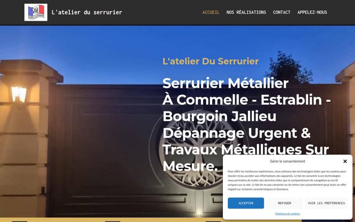 Screenshot of latelier-du-serrurier.fr