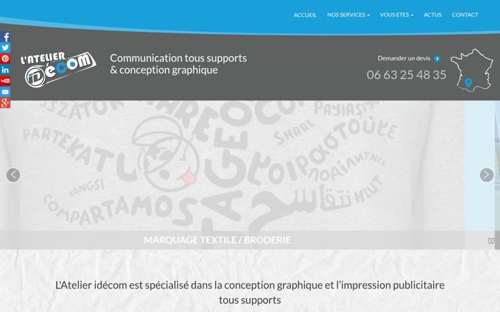 Screenshot of latelier-idecom.fr