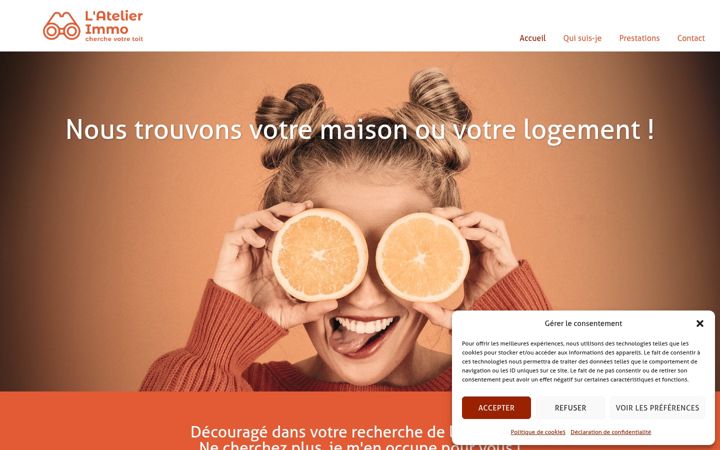Screenshot of latelier-immo.ch