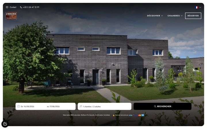Screenshot of latelier-maisondhotes.com