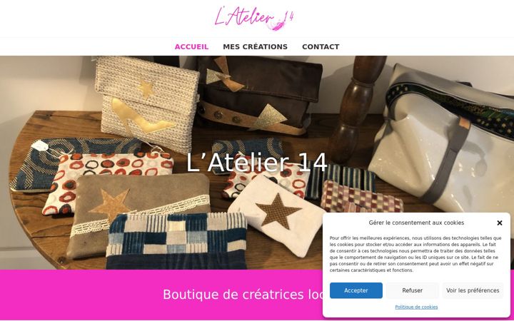 Screenshot of latelier14.com