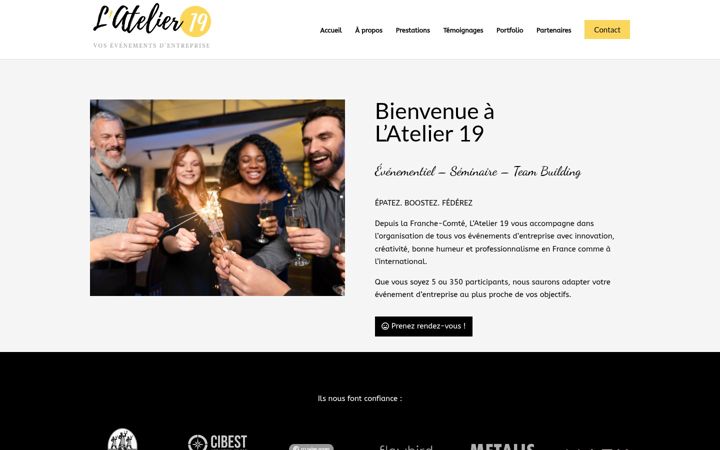 Screenshot of latelier19.com