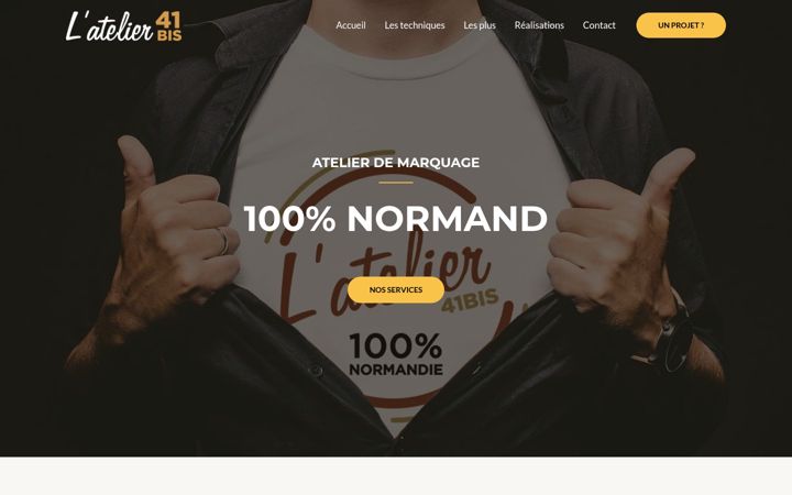 Screenshot of latelier41bis.fr