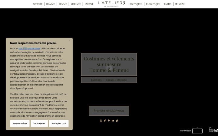 Screenshot of latelier5.fr