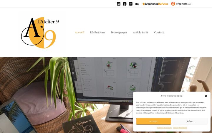 Screenshot of latelier9.eu