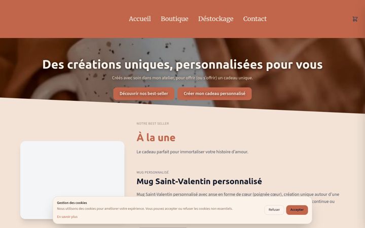 Screenshot of lateliercocon.com