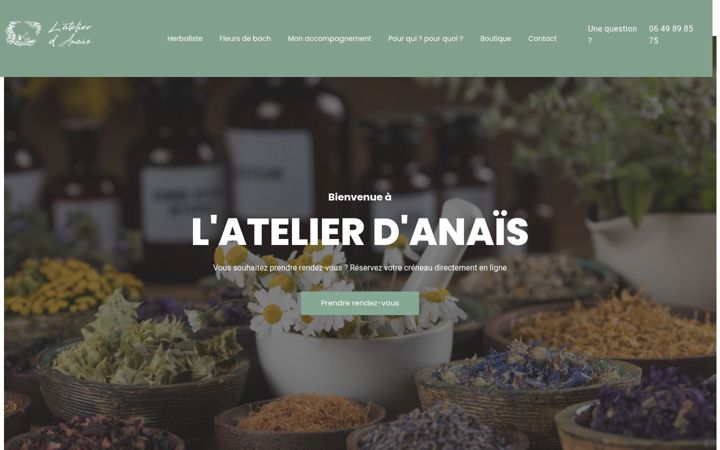 Screenshot of latelierdanais.info