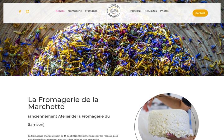 Screenshot of latelierdelafromageriedusamson.be