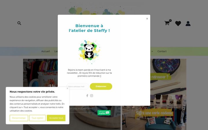 Screenshot of latelierdesteffy.com