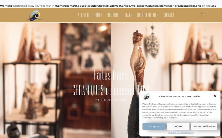 Screenshot of latelierdubecquet.ch