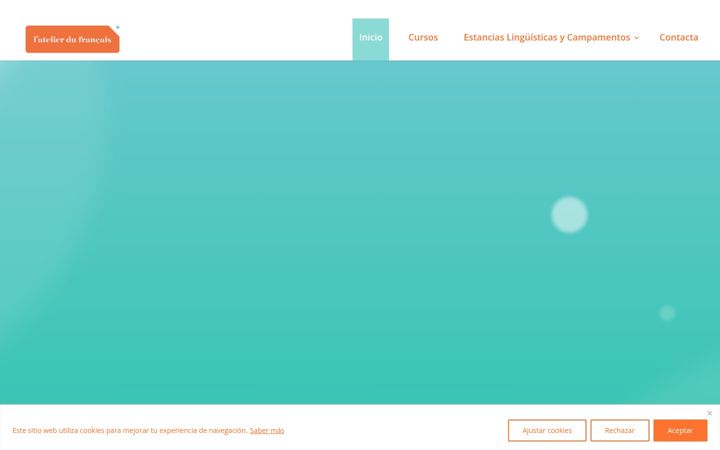 Screenshot of latelierdufrancais.com