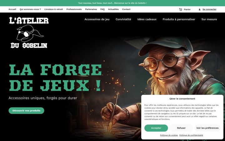 Screenshot of latelierdugobelin.com