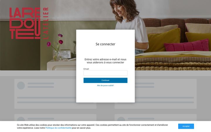 Screenshot of latelierlaredoute.com