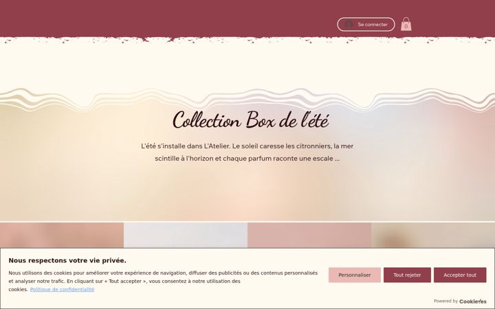 Screenshot of latelierparfume.fr