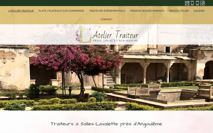 Screenshot of lateliertraiteur16.fr