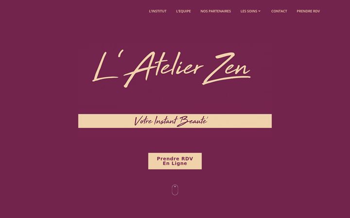 Screenshot of latelierzen.fr