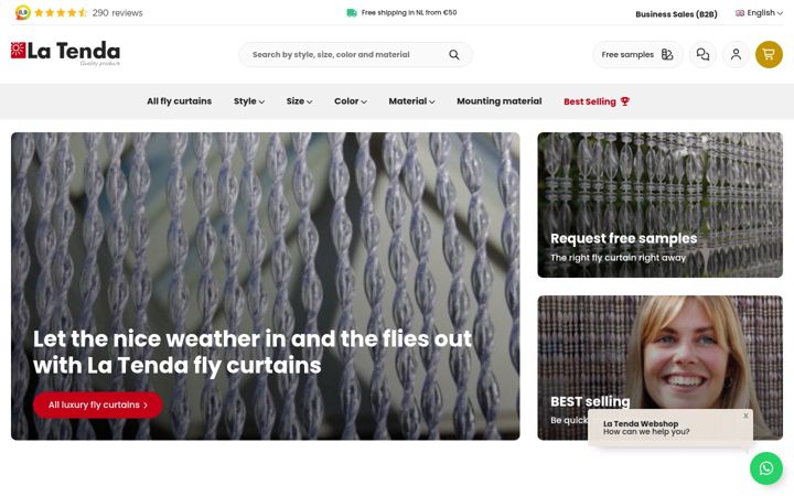 Screenshot of latenda.com