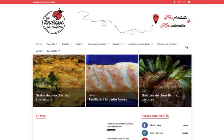 Screenshot of latendresseencuisine.com