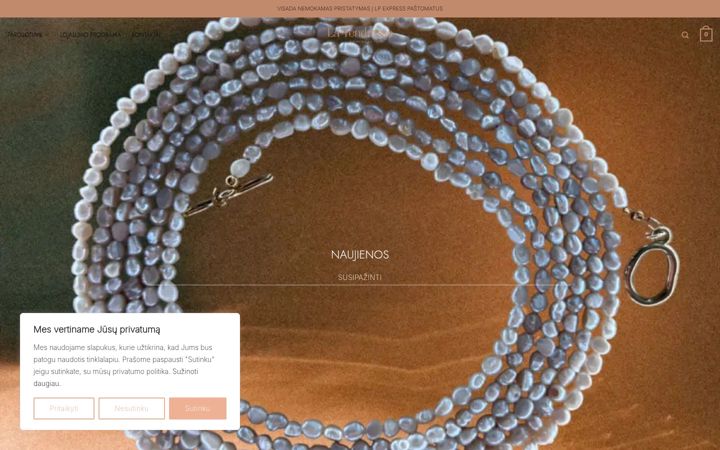 Screenshot of latendressehomewear.com