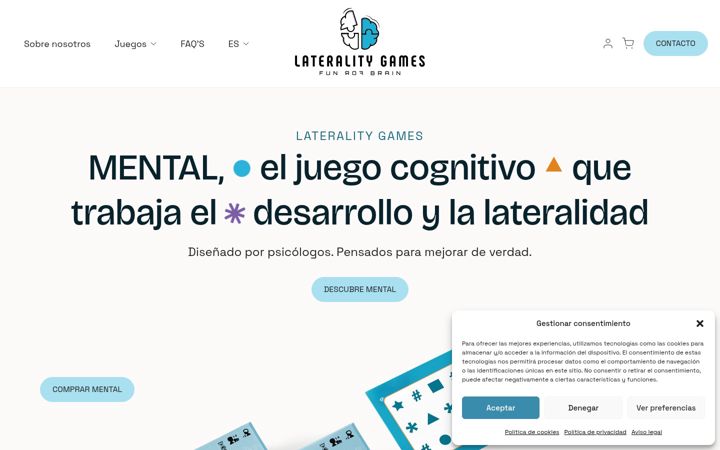 Screenshot of lateralitygames.com