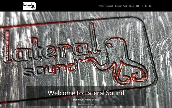 Screenshot of lateralsound.com