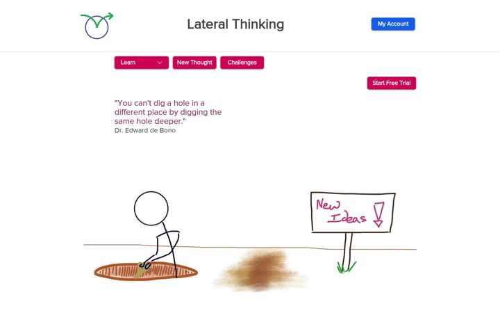 Screenshot of lateralthinking.com