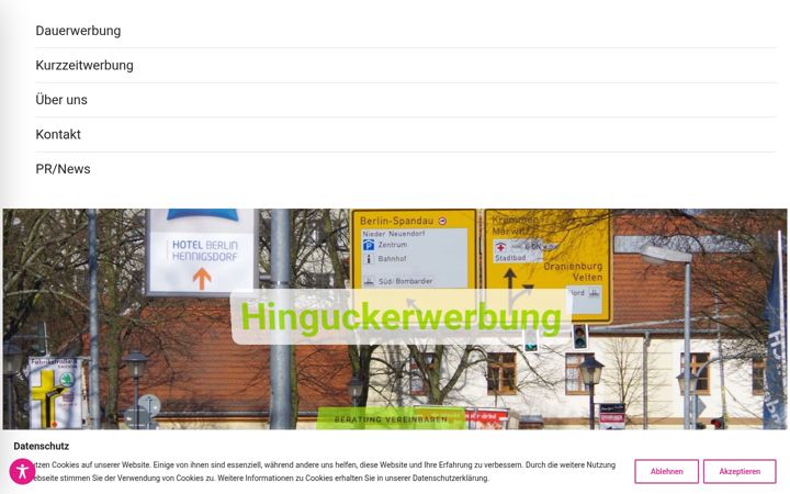 Screenshot of laternenwerbung.de