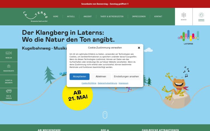 Screenshot of laterns.net
