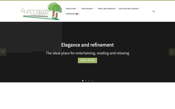 Screenshot of laterrazzasulbosco.it