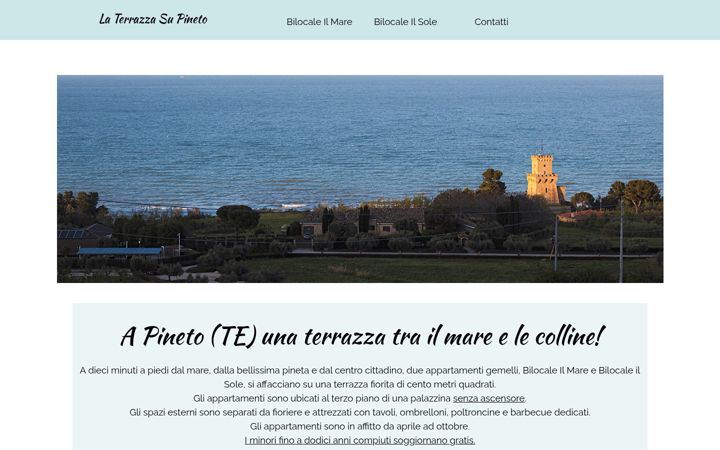 Screenshot of laterrazzasupineto.it