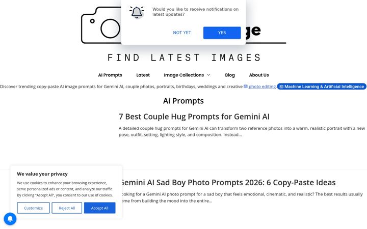 Screenshot of latestimage.com