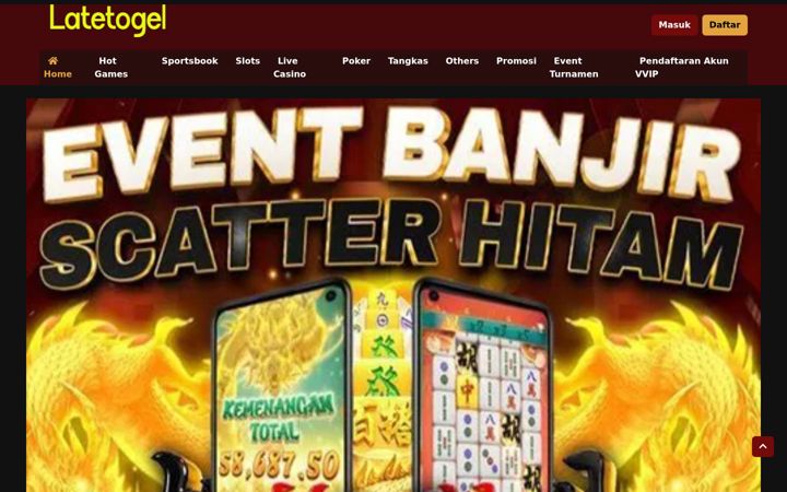 Screenshot of latetogel.com