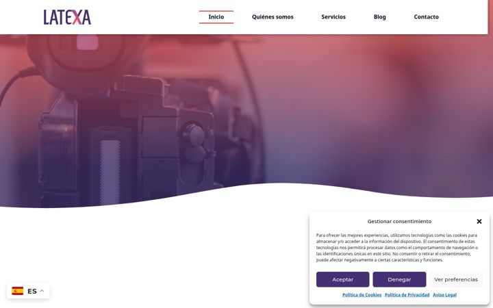 Screenshot of latexa.es