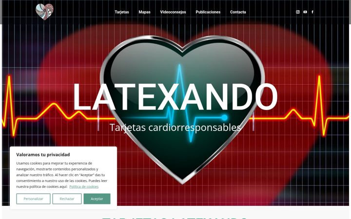 Screenshot of latexando.com