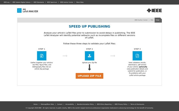 Screenshot of latexqc.ieee.org