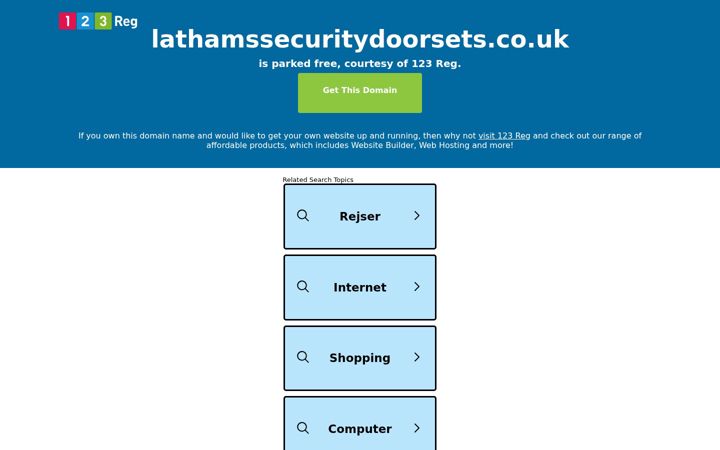 Screenshot of lathamssecuritydoorsets.co.uk