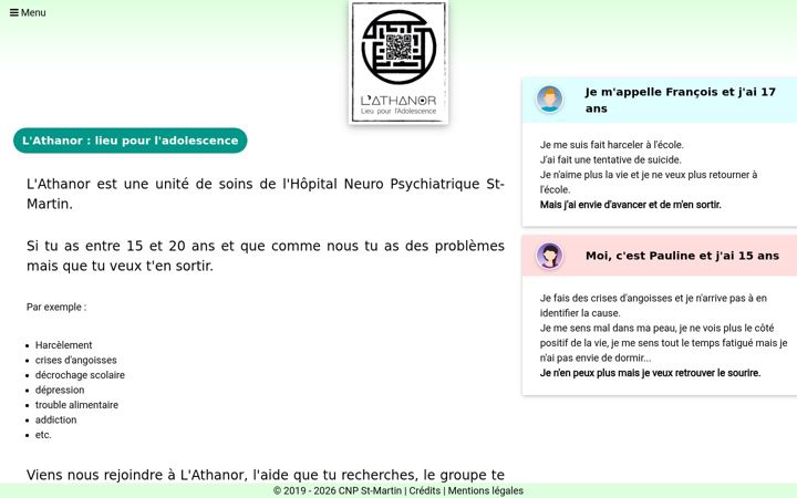 Screenshot of lathanor.be