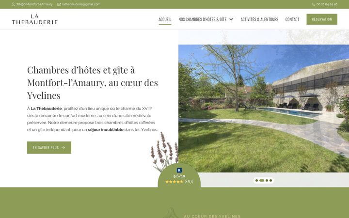 Screenshot of lathebauderie.fr
