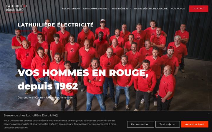 Screenshot of lathuiliere-elec.fr